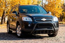 Chevrolet Captiva 2006–2019 Sprednji zaščitni lok WT002 Black (nerjaveče jeklo) fotografija 2
