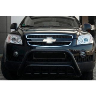 Sprednji zaščitni lok WT002 Black (nerjaveče jeklo) Chevrolet Captiva 2006–2019 fotografija 3