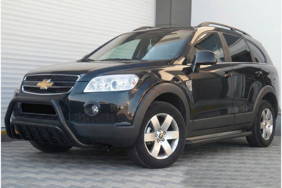 Chevrolet Captiva 2006–2019 Sprednji zaščitni lok WT002 Black (nerjaveče jeklo) Image