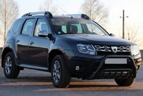 Dacia Duster 2008–2018 Kenguru zaščitni lok WT002 Black (nerjaveče jeklo) fotografija 1