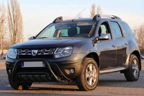 Dacia Duster 2008–2018 Kenguru zaščitni lok WT002 Black (nerjaveče jeklo) fotografija 3