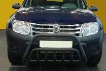 Renault Duster 2008–2017 Kenguru zaščitni lok WT002 Black (nerjaveče jeklo) fotografija 5