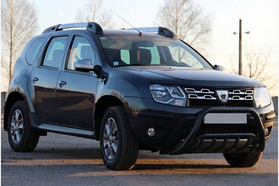 Renault Duster 2008–2017 Kenguru zaščitni lok WT002 Black (nerjaveče jeklo) Image