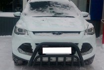 Ford Kuga/Escape 2013–2019 Sprednji zaščitni lok (bullbar) WT002 Black (nerjaveče jeklo) fotografija 3