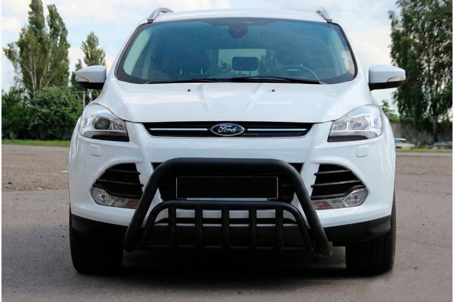 Ford Kuga/Escape 2013–2019 Sprednji zaščitni lok (bullbar) WT002 Black (nerjaveče jeklo) Image