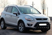 Ford Kuga 2008–2013 Sprednji zaščitni lok (bullbar) WT002 Black (nerjaveče jeklo) fotografija 3