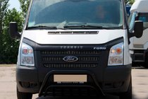 Ford Transit 2000–2014 Sprednji zaščitni lok (bullbar) WT002 Black (2006-2014, nerjaveče jeklo) fotografija 2