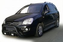 Kia Carens 1999–2012 Kenguru zaščitni lok WT002 Black (nerjaveče jeklo) fotografija 1