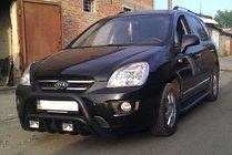 Kia Carens 1999–2012 Kenguru zaščitni lok WT002 Black (nerjaveče jeklo) fotografija 2