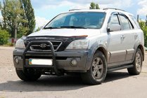 Kia Sorento I BL 2002–2009 Zaščitni lok (bullbar) QT007 Black (nerjavno jeklo) fotografija 1