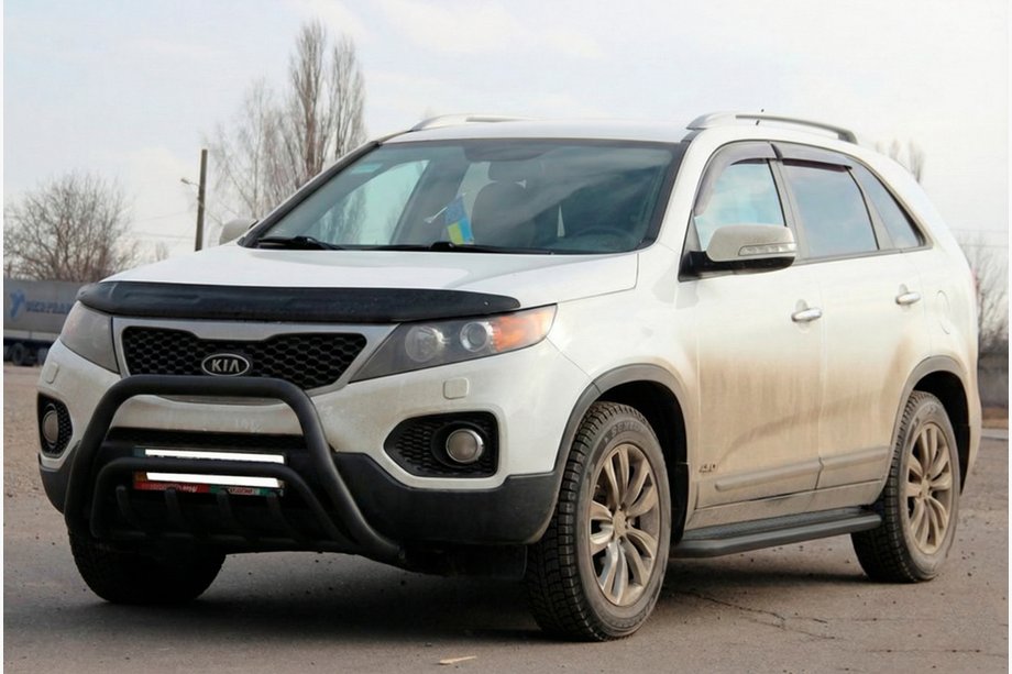 Kia Sorento II XM 2009–2014 Bullbar WT002/2 Black (nerjavno jeklo) Image