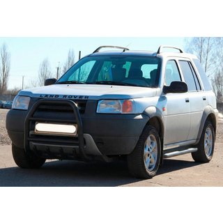 Zaščitni lok (bullbar) QT007 Black (nerjavno jeklo) Land Rover Freelander I 1997–2006 fotografija 3