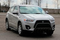 Mitsubishi ASX 2010–2023 Sprednji zaščitni lok (bullbar) WT002 Black (nerjaveče jeklo) fotografija 1