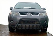 Mitsubishi Outlander 2006–2012 Sprednji zaščitni lok (bullbar) WT002 Black (nerjaveče jeklo) fotografija 2