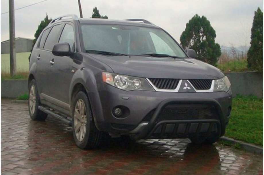 Mitsubishi Outlander 2006–2012 Sprednji zaščitni lok (bullbar) WT002 Black (nerjaveče jeklo) Image