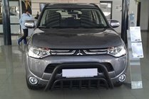 Mitsubishi Outlander 2012–2021 Sprednji zaščitni lok (bullbar) WT002 Black (nerjaveče jeklo) fotografija 1