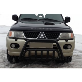 Kenguru zaščitni lok WT002 Black (nerjaveče jeklo) Mitsubishi Pajero Sport 1996–2007