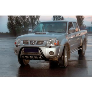 Kenguru zaščitni lok WT002 Black (nerjaveče jeklo) Nissan NP300 1999–2015 fotografija 1