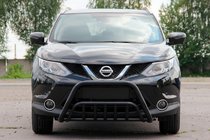 Nissan Qashqai 2014–2021 Kenguru zaščitni lok WT002 Black (nerjaveče jeklo) fotografija 1