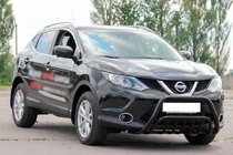Nissan Qashqai 2014–2021 Kenguru zaščitni lok WT002 Black (nerjaveče jeklo) fotografija 3