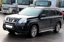 Nissan X-trail T31 2007–2014 Sprednji zaščitni lok WT002 Black (nerjaveče jeklo) fotografija 3
