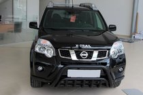 Nissan X-trail T31 2007–2014 Sprednji zaščitni lok WT002 Black (nerjaveče jeklo) fotografija 4