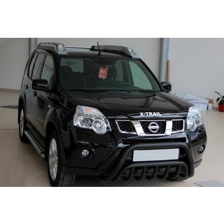 Sprednji zaščitni lok WT002 Black (nerjaveče jeklo) Nissan X-trail T31 2007–2014 fotografija 1