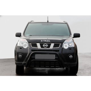 Sprednji zaščitni lok WT002 Black (nerjaveče jeklo) Nissan X-trail T31 2007–2014 fotografija 2