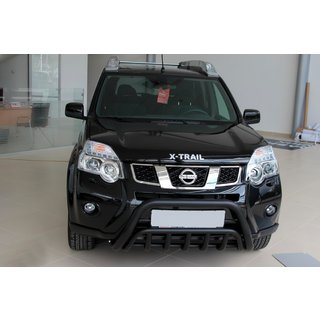 Sprednji zaščitni lok WT002 Black (nerjaveče jeklo) Nissan X-trail T31 2007–2014 fotografija 4