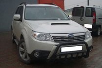 Subaru Forester 2008–2013 Sprednji zaščitni lok (bullbar) WT002 Black (nerjaveče jeklo) fotografija 3