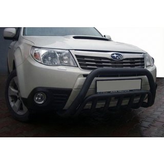 Sprednji zaščitni lok (bullbar) WT002 Black (nerjaveče jeklo) Subaru Forester 2008–2013 fotografija 1