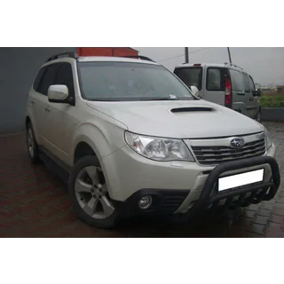 Sprednji zaščitni lok (bullbar) WT002 Black (nerjaveče jeklo) Subaru Forester 2008–2013 fotografija 2