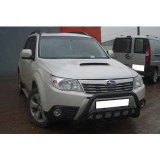 Sprednji zaščitni lok (bullbar) WT002 Black (nerjaveče jeklo) Subaru Forester 2008–2013 fotografija 3