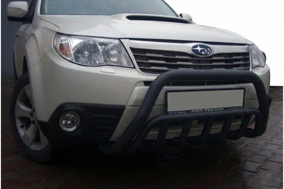Subaru Forester 2008–2013 Sprednji zaščitni lok (bullbar) WT002 Black (nerjaveče jeklo) Image