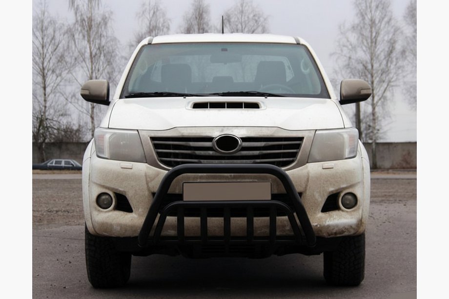 Toyota Hilux 2006–2015 Sprednji zaščitni lok (bullbar) WT002 Black (nerjaveče jeklo) Image