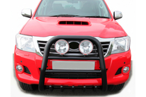 Toyota Hilux 2006–2015 Zaščitni lok (bullbar) QT007 Black (nerjavno jeklo) fotografija 3
