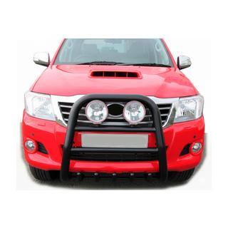Zaščitni lok (bullbar) QT007 Black (nerjavno jeklo) Toyota Hilux 2006–2015 fotografija 3