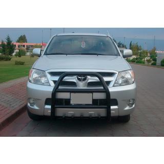 Zaščitni lok (bullbar) QT007 Black (nerjavno jeklo) Toyota Hilux 2006–2015 fotografija 1