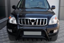 Toyota Land Cruiser Prado 120 2002–2009 Nizek sprednji zaščitni lok WT002 Black (nerjavno jeklo) fotografija 1