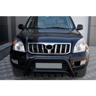 Nizek sprednji zaščitni lok WT002 Black (nerjavno jeklo) Toyota Land Cruiser Prado 120 2002–2009 fotografija 1