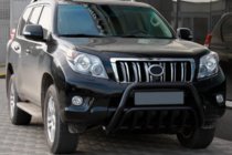 Toyota Land Cruiser Prado 150 2009–2023 Kenguru zaščitni lok WT002 Black (nerjaveče jeklo) fotografija 4