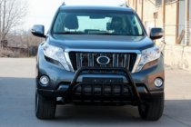 Toyota Land Cruiser Prado 150 2009–2023 Kenguru zaščitni lok WT002 Black (nerjaveče jeklo) fotografija 5