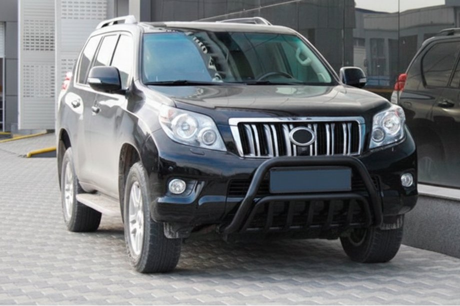 Toyota Land Cruiser Prado 150 2009–2023 Kenguru zaščitni lok WT002 Black (nerjaveče jeklo) Image