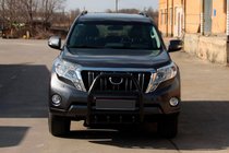 Toyota Land Cruiser Prado 150 2009–2023 Zaščitni lok QT007 Black (nerjavno jeklo) fotografija 3