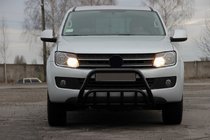 Volkswagen Amarok 2010–2022 Kenguru zaščitni lok WT002 Black (nerjaveče jeklo) fotografija 2