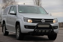 Volkswagen Amarok 2010–2022 Kenguru zaščitni lok WT002 Black (nerjaveče jeklo) fotografija 3