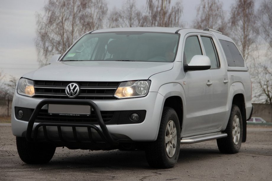 Volkswagen Amarok 2010–2022 Kenguru zaščitni lok WT002 Black (nerjaveče jeklo) Image