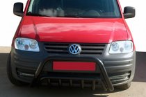 Volkswagen Caddy 2004–2010 Kenguru zaščitni lok WT002 Black (nerjaveče jeklo) fotografija 1