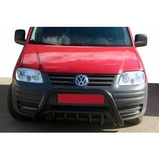 Kenguru zaščitni lok WT002 Black (nerjaveče jeklo) Volkswagen Caddy 2004–2010