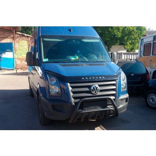 Kenguru zaščitni lok WT002 Black (nerjaveče jeklo) Volkswagen Crafter 2006–2016 fotografija 3